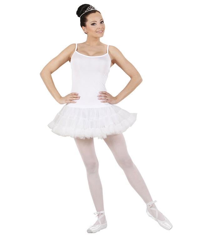 Smuk Hvid Ballerina Kostume