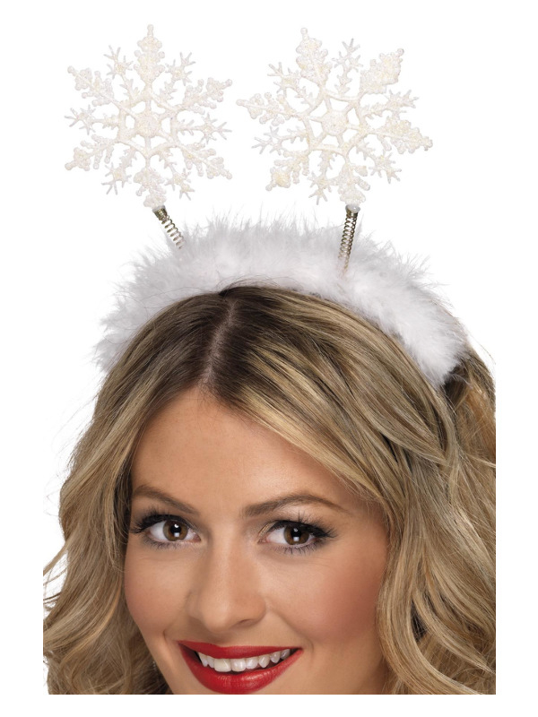 Snefnug Hårbøjle | Fru Santa Claus Hårbøjle / Pandebånd / Hårbånd - Hovedtilbehør - Temashop