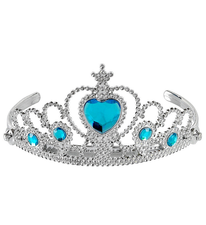 Prinsesse Børnetiara Sølv/Turkis | Prinsesse Tiara - Smykker - Temashop