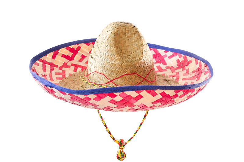Sombrero Blå | Fiesta Hat / Hue / Hjelm - Hovedtilbehør - Temashop
