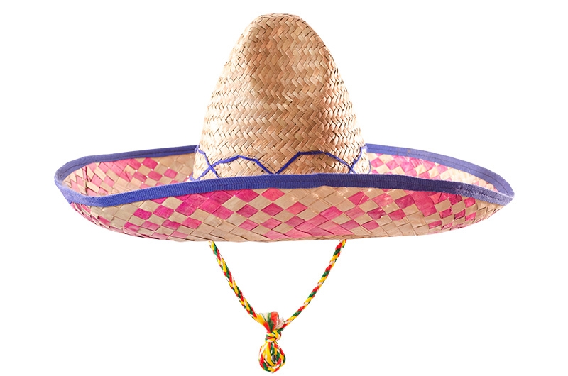 Sombrero | Fiesta Hat / Hue / Hjelm - Hovedtilbehør - Temashop