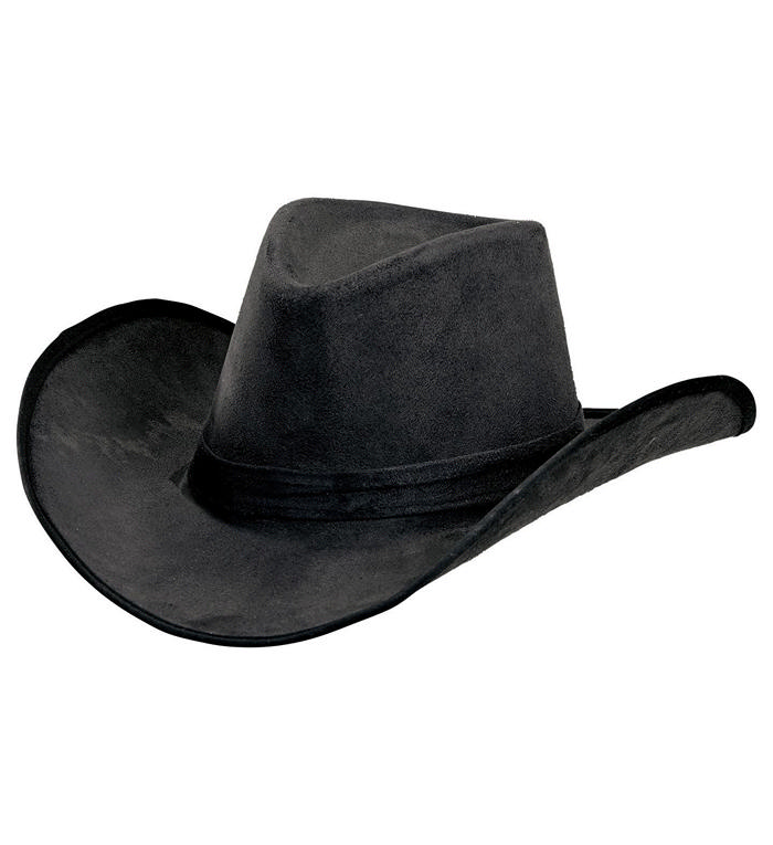 Sort Cowboyhat | Det vilde vesten Hat / Hue / Hjelm - Hovedtilbehør - Temashop