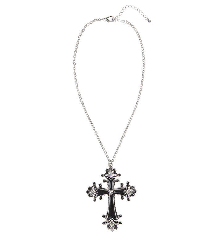 Sort Kors Halskæde | Vampyr Halskæder - Smykker - Temashop