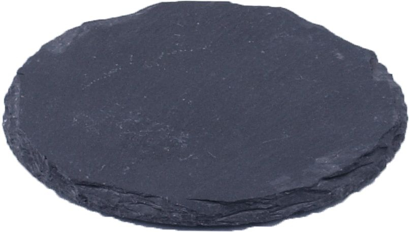 Sort Skiferplade - 1 stk (Ø 10 cm) - Temashop