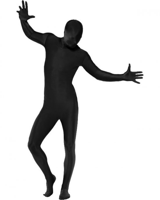 Sort Skinsuit Kostume - Farvetemaer kostume til voksne i størrelserne M-XL | Sort tema - Temashop