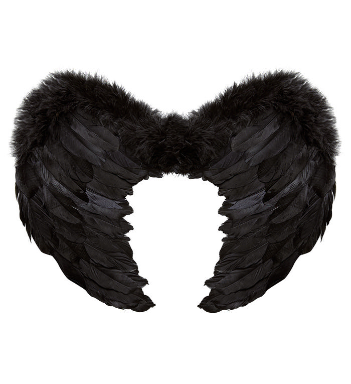 Sorte englevinger (50-55 cm) | Engle Vinger - Kropstilbehør - Temashop