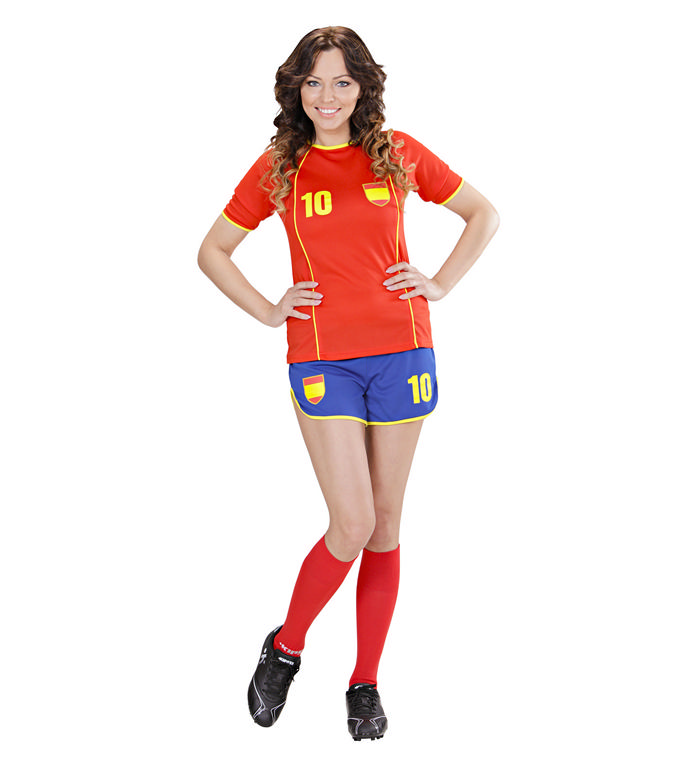 spansk fodbold pige kostume kostumer karnevalskostumer