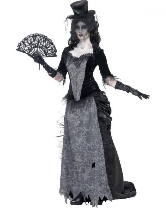Spøgelsesenke Kostume - Halloween kostume til voksne i størrelserne S-XL | Spøgelse kostume til kvinder - Temashop