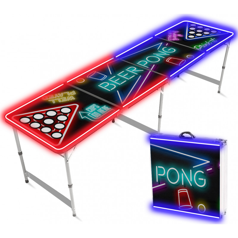 spotlight holes beer pong table