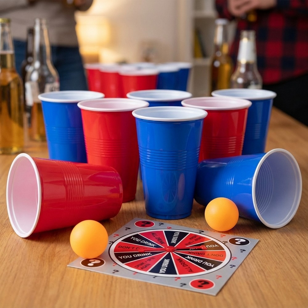 Beerpong Twister Spil | Drinks Drukspil - Temashop