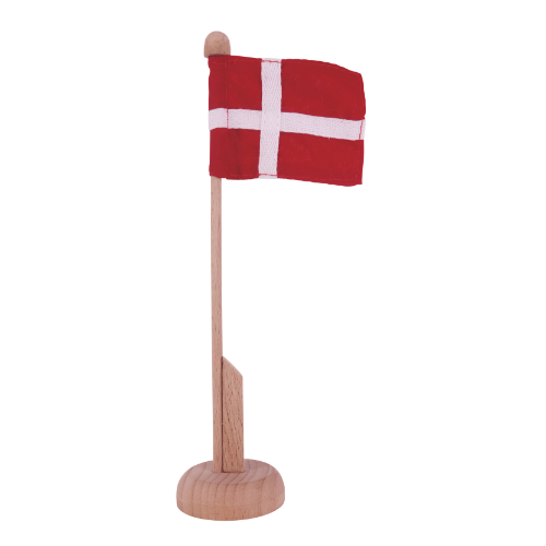 Dannebrog Bordflag Stof/Træ