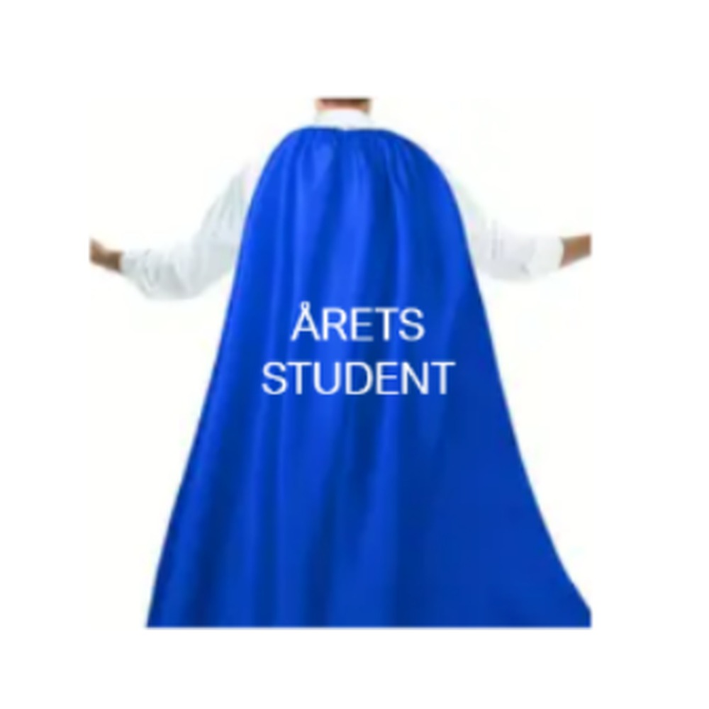Årets Student Kappe (60 x 90 cm) | Studerende Kappe - Beklædning - Temashop