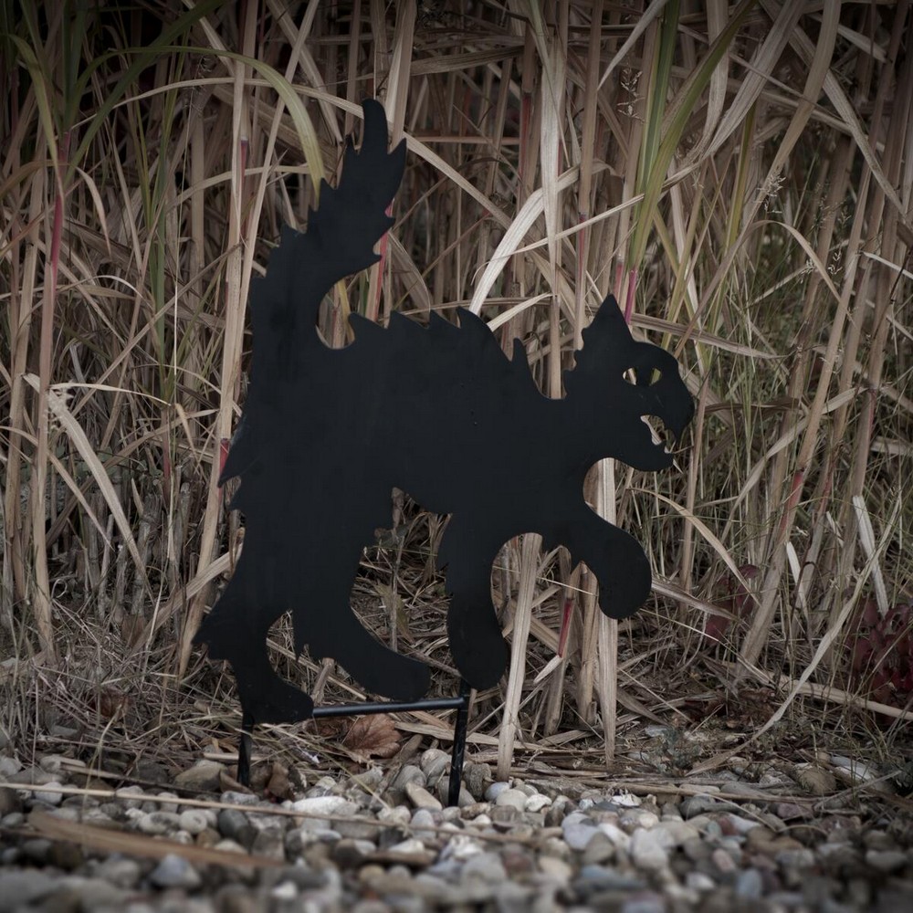 Halloween Kat Metal Silhuet