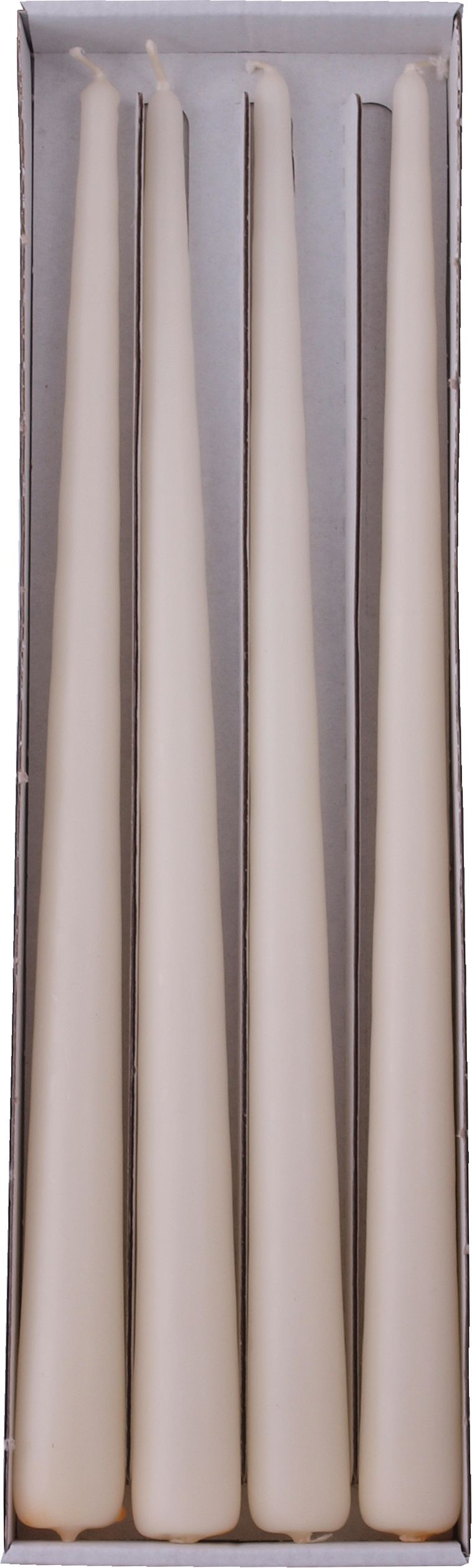 Stagelys Elfenbenshvid - 4 stk (32 cm) - Temashop