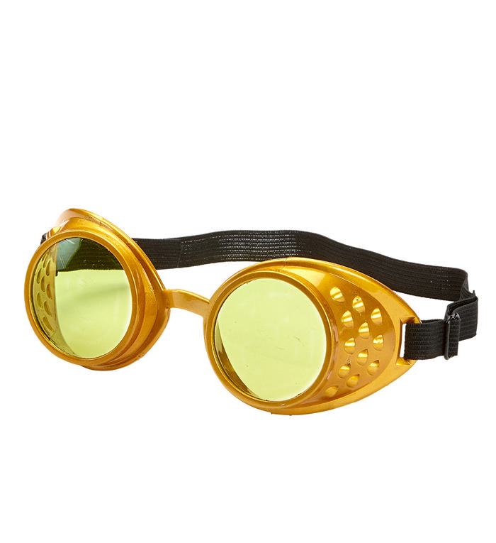 Steampunk Briller Guld | Steampunk Briller - Hovedtilbehør - Temashop
