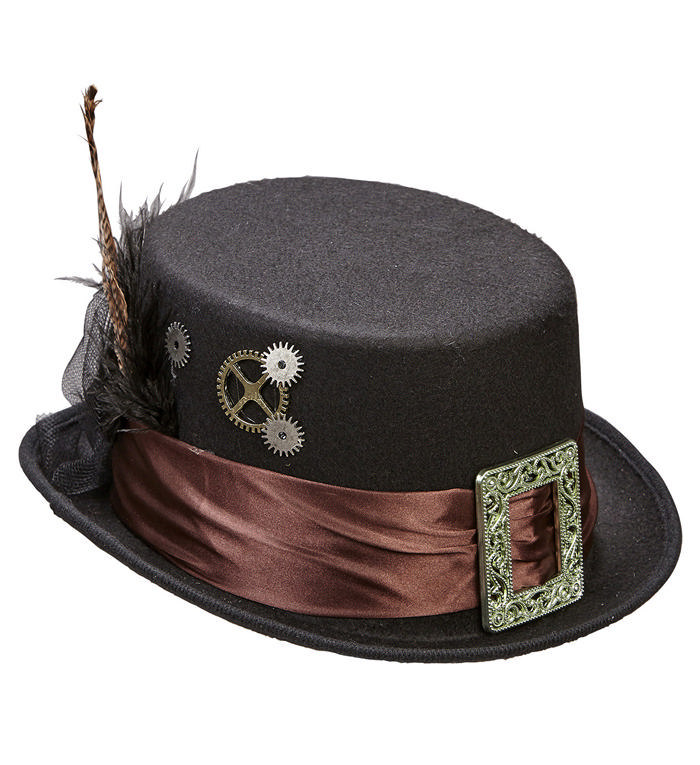 Steampunk Filthat | Steampunk Hat / Hue / Hjelm - Hovedtilbehør - Temashop