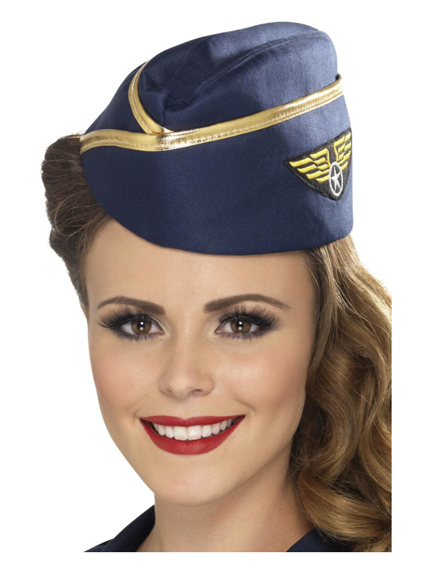 Stewardesse Hat | Pilot Hat / Hue / Hjelm - Hovedtilbehør - Temashop