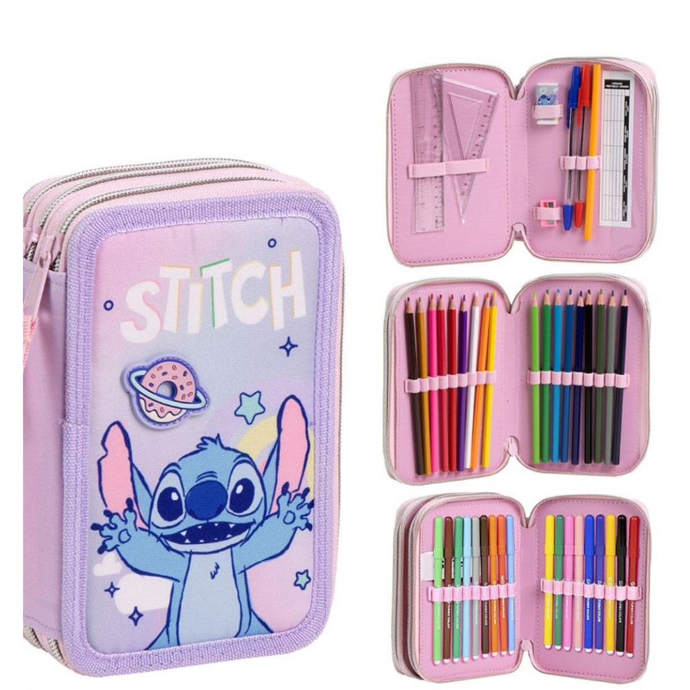 Stitch Penalhus & Tilbehør Gradientfarvet (12,5 x 6,5 x 19,5 cm) | Stitch Penalhuse - Temashop