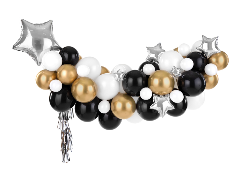Stjerne Ballonbue - 90 dele (167 x 135 cm) | Nytår Ballonbue - Temashop