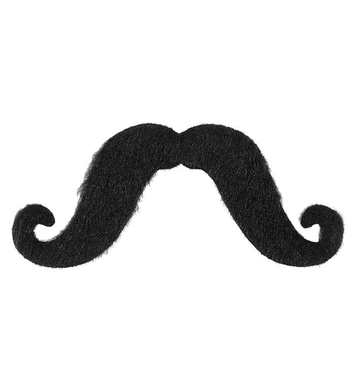 Stor Moustache Sort | Det vilde vesten Skæg - Hovedtilbehør - Temashop
