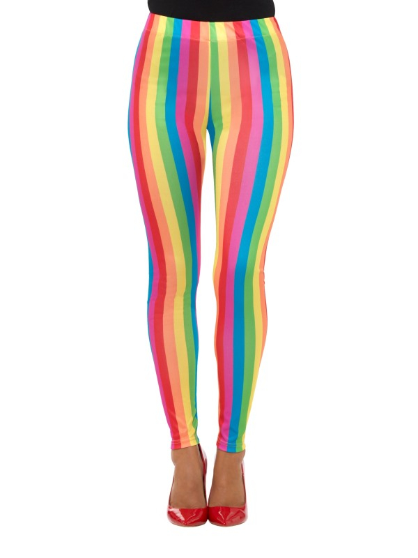 Stribede Leggings Multifarvet | Klovn Strømper / Strømpebukser / Knæstrømper - Beklædning - Temashop