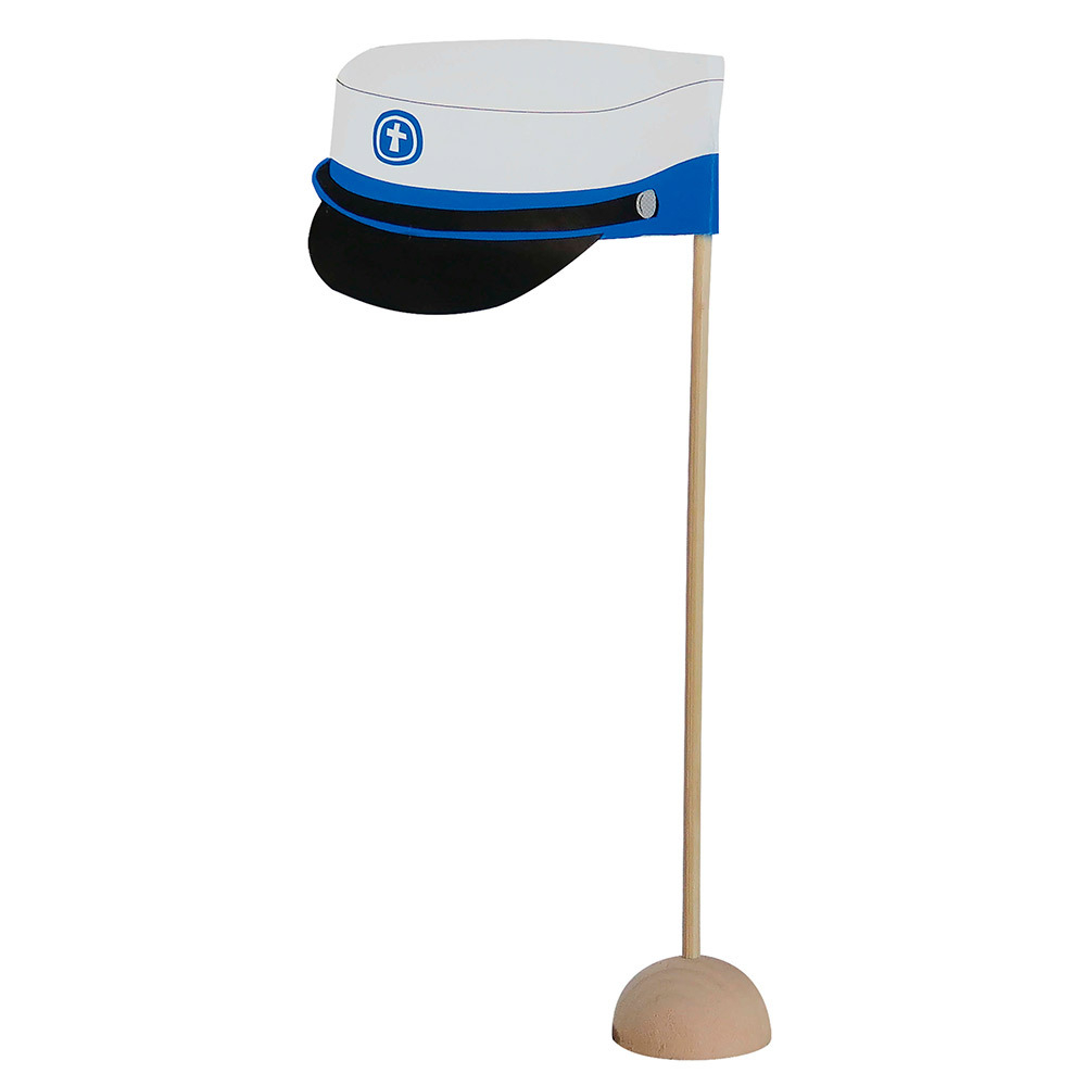 Student Bordflag Blå - 6 stk (15 cm) | Studerende Centerpieces - Temashop