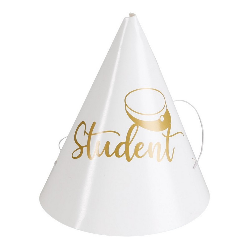 Student Festhatte - 4 stk | Studerende Partyhatte - Temashop