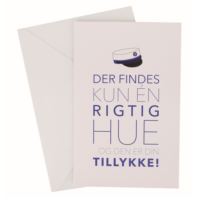 Student Kort Med Kuvert Blå