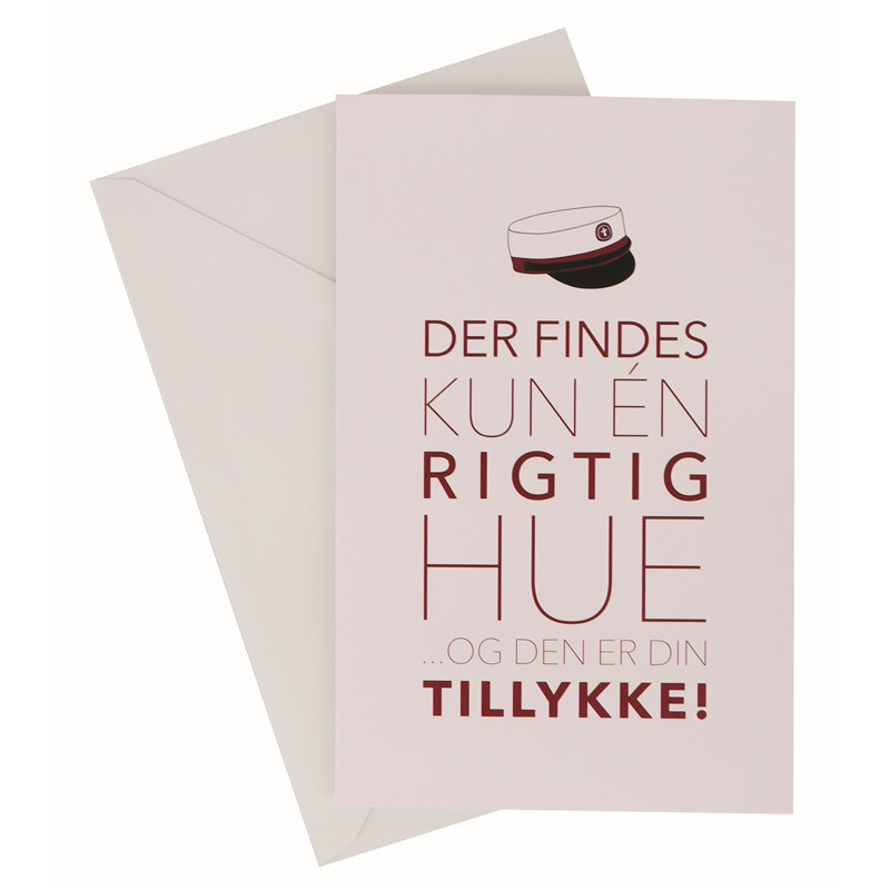 Student Kort Med Kuvert Rød