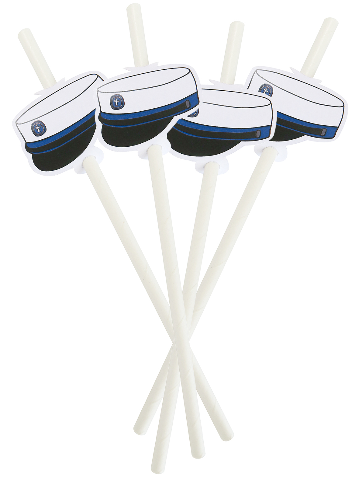 Student Papirsugerør Blå