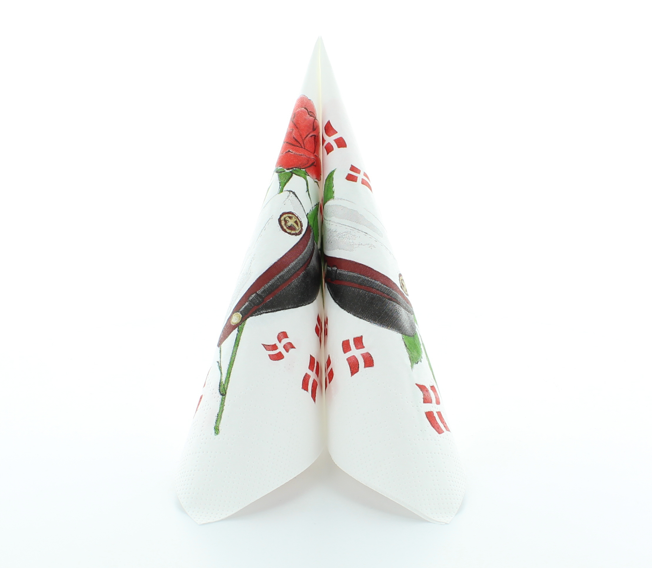 Student Servietter Rød - 20 stk (33 x 33 cm) | Studerende Servietter - Temashop