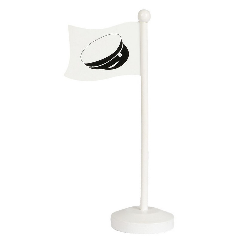 Studenterhue Bordflag - 1 stk (24 cm) | Studerende Flag - Temashop