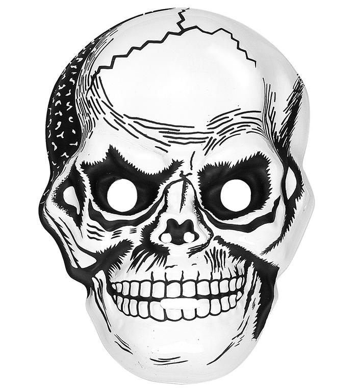 Styg skeletmaske | Skelet Maske - Hovedtilbehør - Temashop