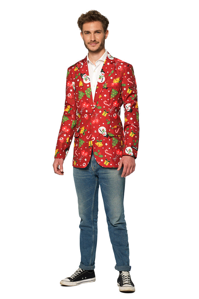 Suitmeisterâ¢ Rød Jule Blazer M. Lys