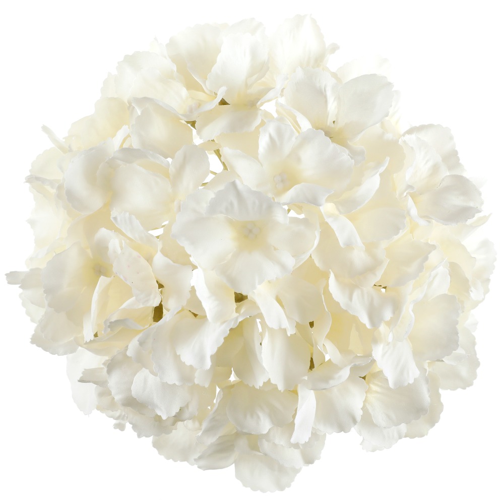 Kunstig Hortensia Dekoration Hvid - 1 stk (Ø 20 cm) | Hvidt tema Kunstige blomster - Temashop