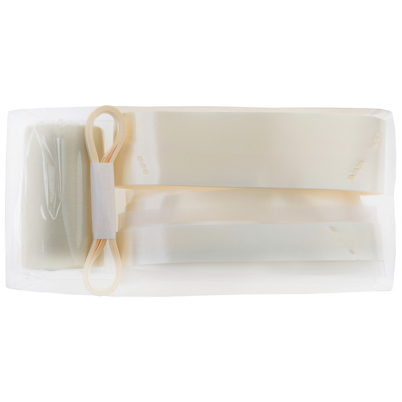 Sløjfesæt Cremehvid - 6 stk (16 x 12 x 5 cm) | Bryllup Bånd - Temashop
