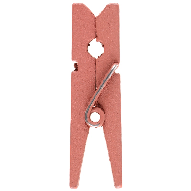 Træklemmer 3,5 cm Terrakotta - 12 stk (3,5 cm) | Lyserødt Tema Klemmer - Temashop