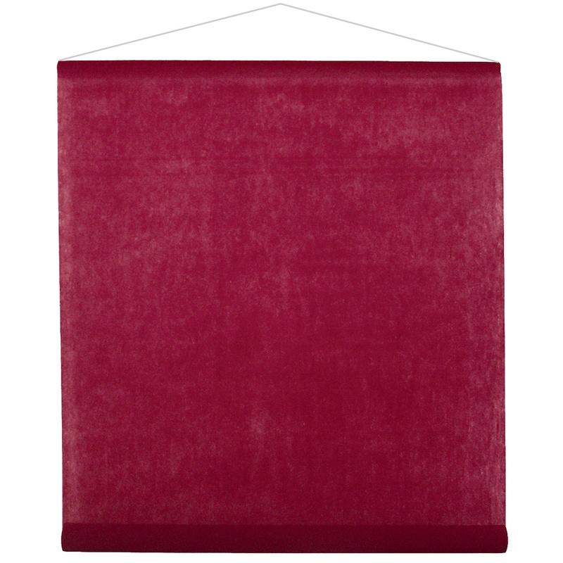 Banner Baggrund Bordeauxrød - 1 rulle (80 cm x 12 m) | Rødt tema Bannere - Temashop