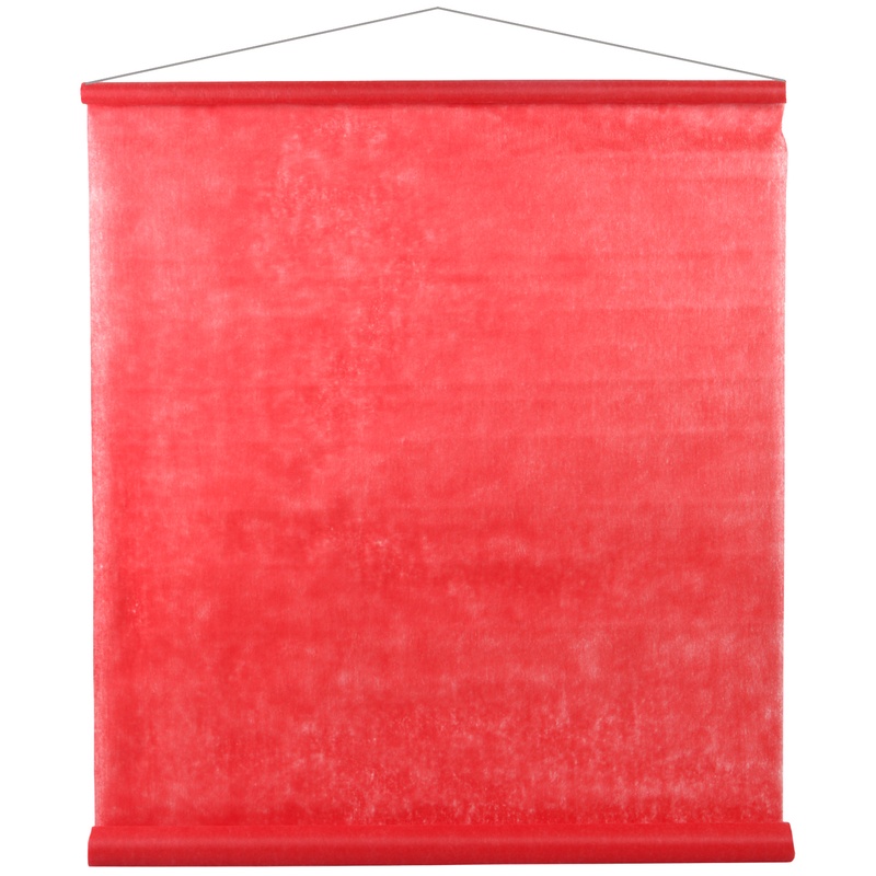 Banner Baggrund Rød - 1 rulle (80 cm x 12 m) | Rødt tema Bannere - Temashop