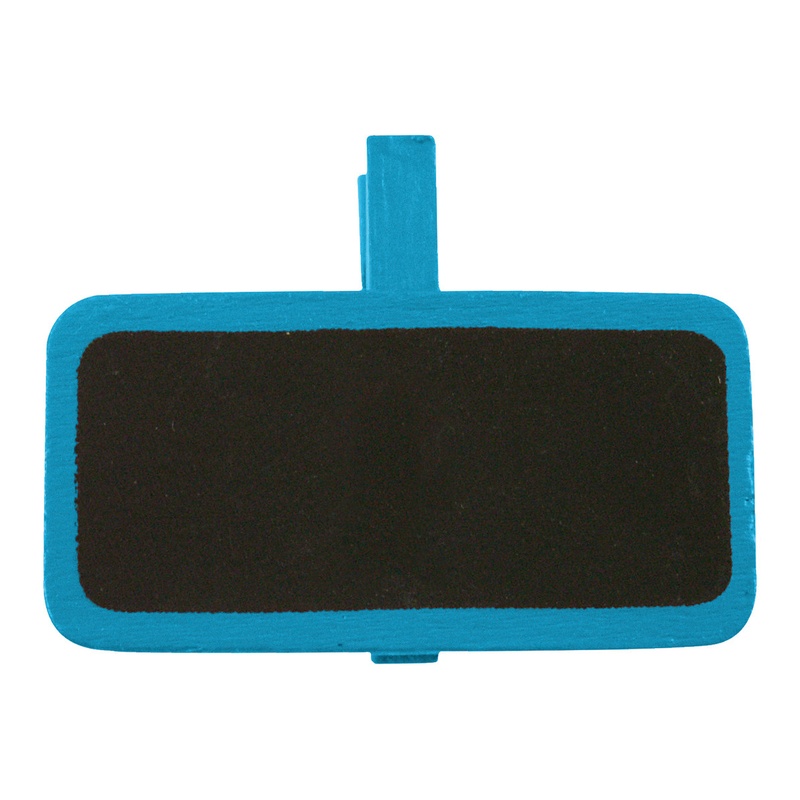Mini Tavle Bordkort Turkisblå - 12 stk (4 x 3,3 cm) | Turkis Tema Bordnumre / bordkort / holdere - Temashop