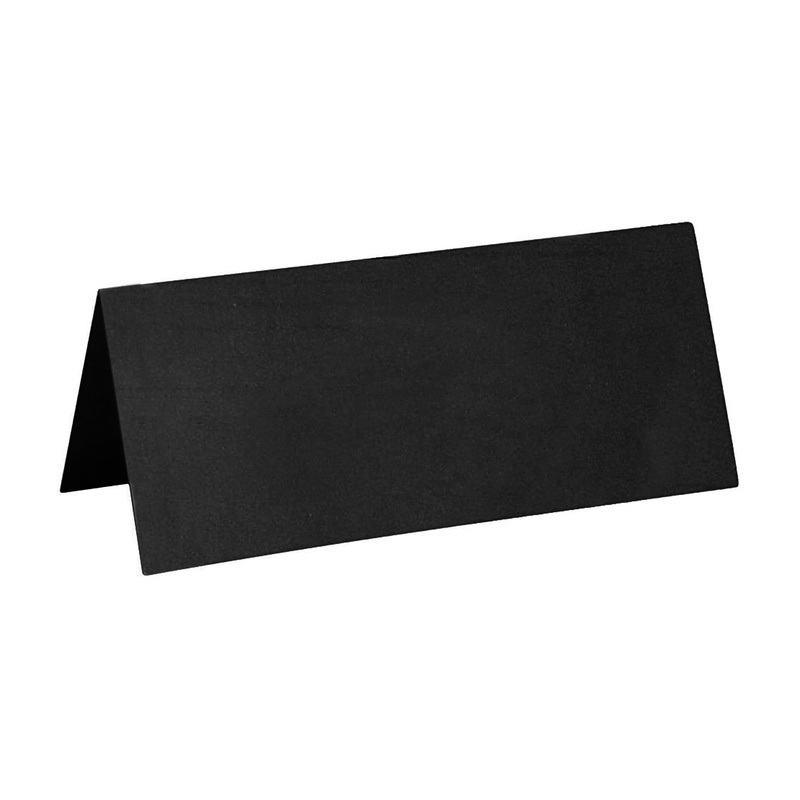 Bordkort Sort - 10 stk (7 x 3 cm) - Temashop