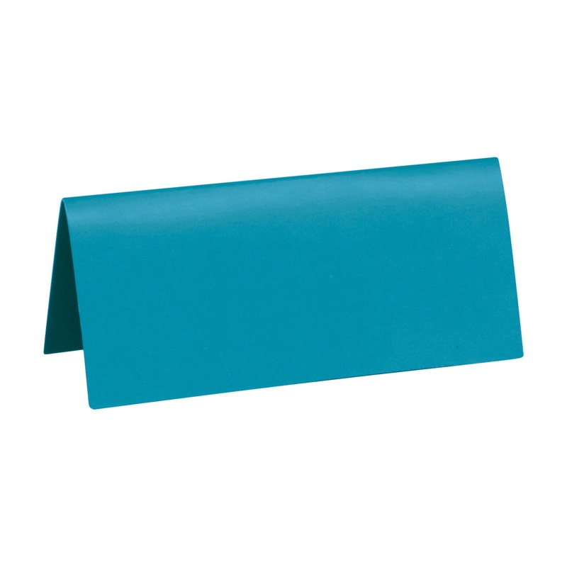 Bordkort Turkis - 10 stk (7 x 3 cm) | Turkis Tema Bordnumre / bordkort / holdere - Temashop