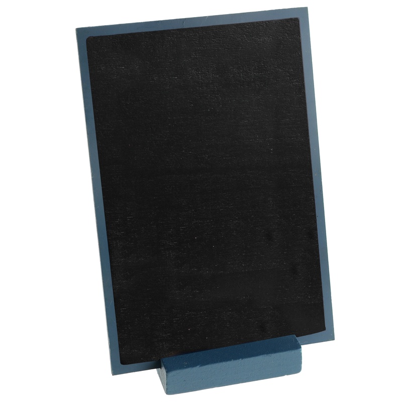 Tavle Bordskilt Blå - 1 stk (10 x 15 cm) | Blåt tema Bordnumre / bordkort / holdere - Temashop