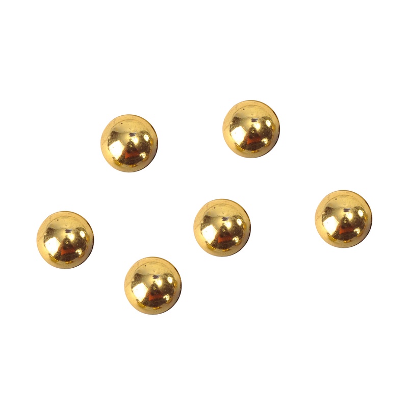 Dekorationsperler Guld - 300 stk (7 mm) | Guld tema Pyntesten - Temashop