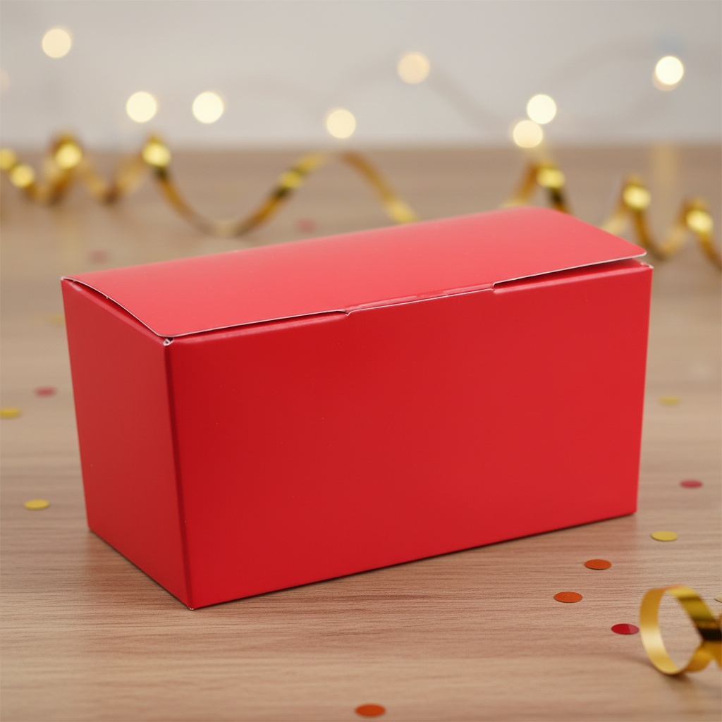 Chokoladeæsker Rød - 25 stk (12 x 6 cm) | Rødt tema Æsker - Temashop