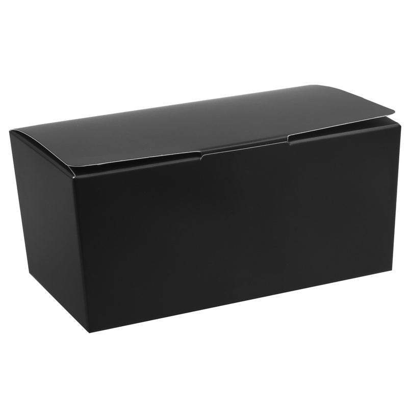 Chokoladeæsker Sort - 25 stk (15,5 x 14,5 x 5,5 cm) | Sort tema Æsker - Temashop