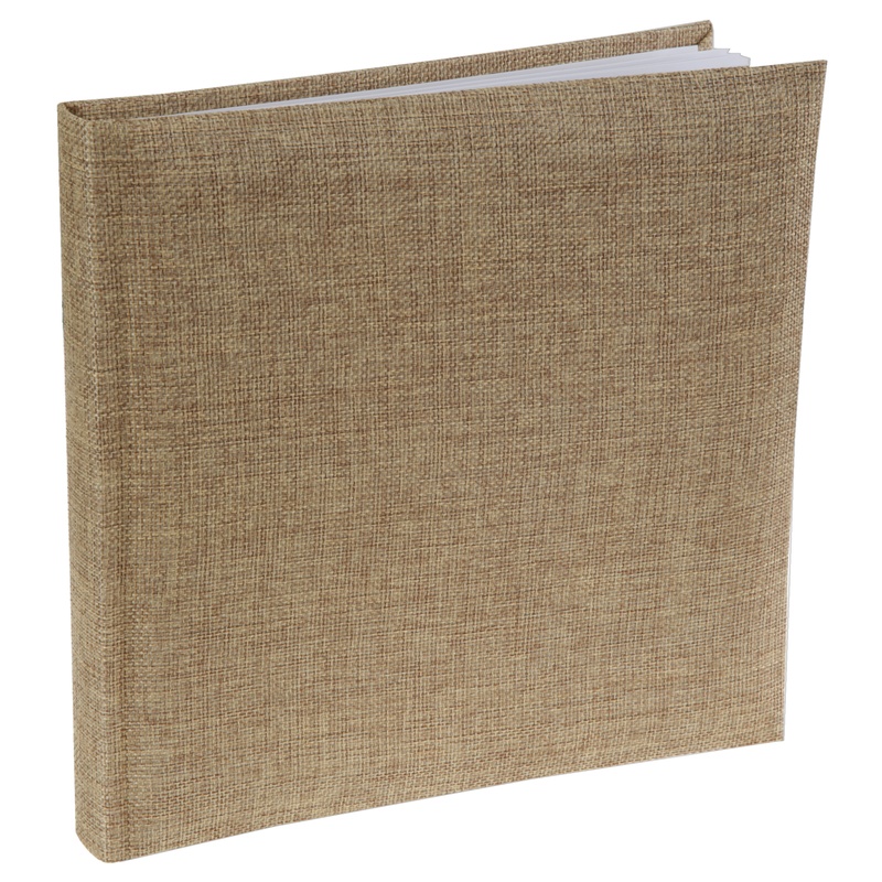 Jute Gæstebog Natur - 1 stk (24 x 24 cm) | Natur tema Gæstebøger - Temashop