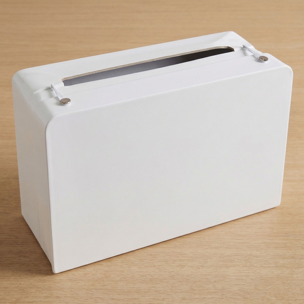 Kuffert Pengekasse Hvid - 1 stk (24 x 16 x 10 cm) - Temashop
