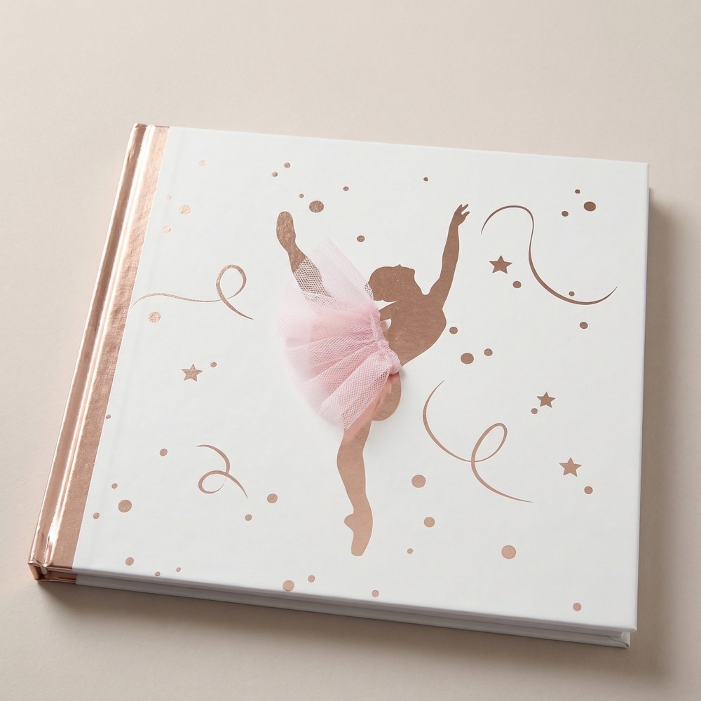 Ballerina Gæstebog - 1 stk (24 x 24 cm) | Ballerina Gæstebøger - Temashop