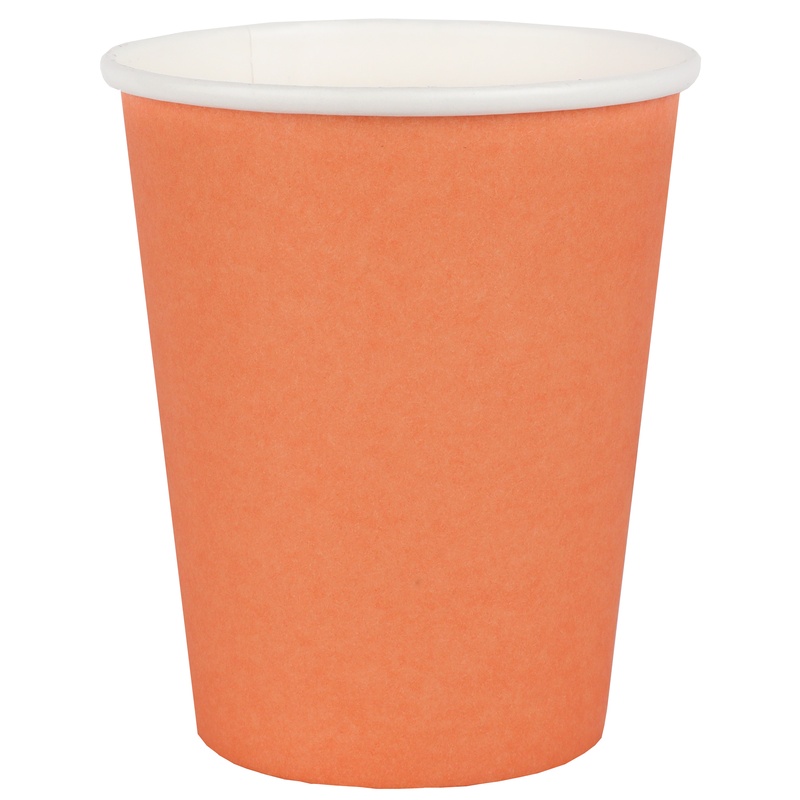 Papkrus Abrikos - 10 stk (250 ml) | Fersken Tema Krus - Temashop